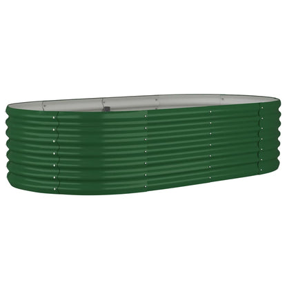 Letto Giardino Acciaio Zincato 152x80x36 cm Verde | homemem39