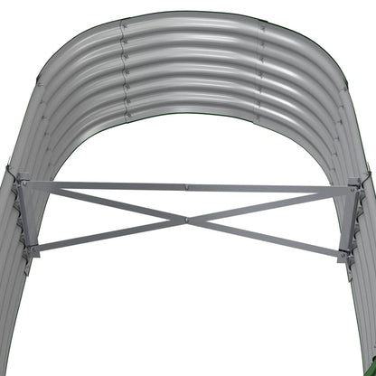 Letto Giardino Acciaio Zincato 152x80x36 cm Verde | homemem39