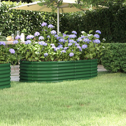 Letto Giardino Acciaio Zincato 152x80x36 cm Verde | homemem39