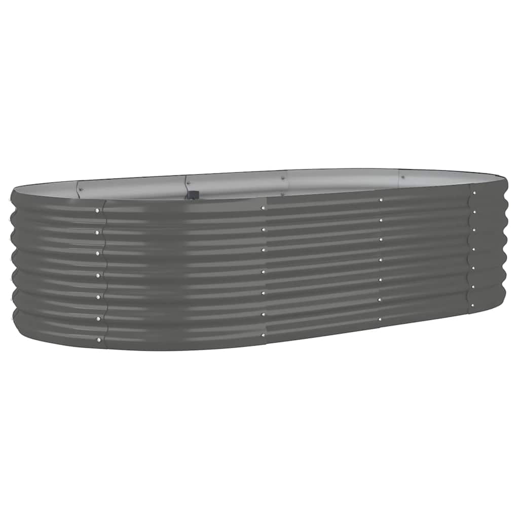 Letto Giardino Acciaio Zincato 152x80x36 cm Grigio | homemem39