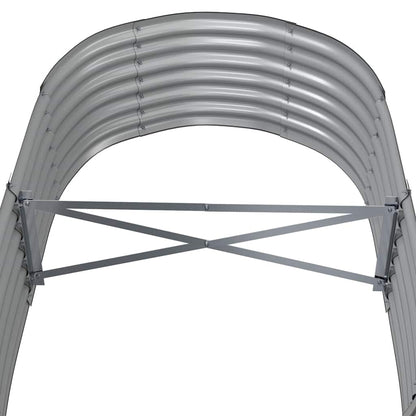 Letto Giardino Acciaio Zincato 152x80x36 cm Grigio | homemem39