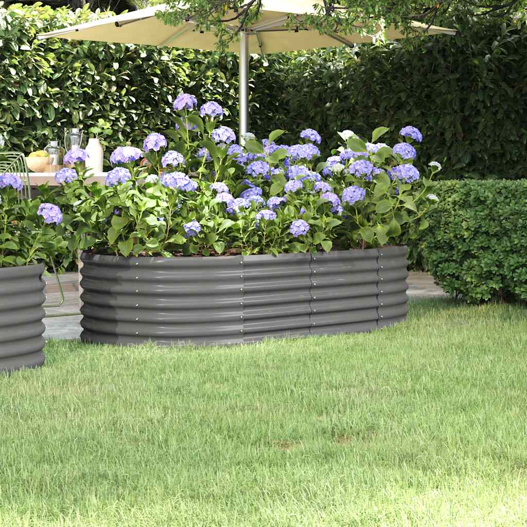 Letto Giardino Acciaio Zincato 152x80x36 cm Grigio | homemem39
