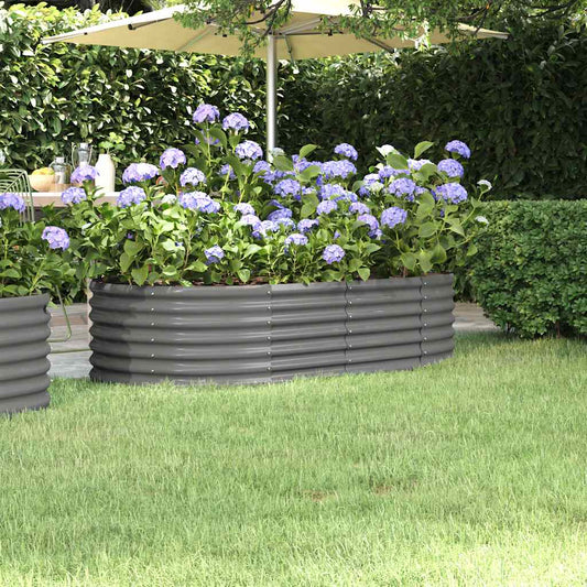 Letto Giardino Acciaio Zincato 152x80x36 cm Grigio | homemem39