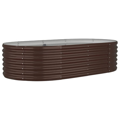 Letto Giardino Acciaio Zincato 152x80x36cm Marrone | homemem39