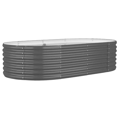 Letto da Giardino in Acciaio Zincato 152x80x36 cm Antracite | homemem39