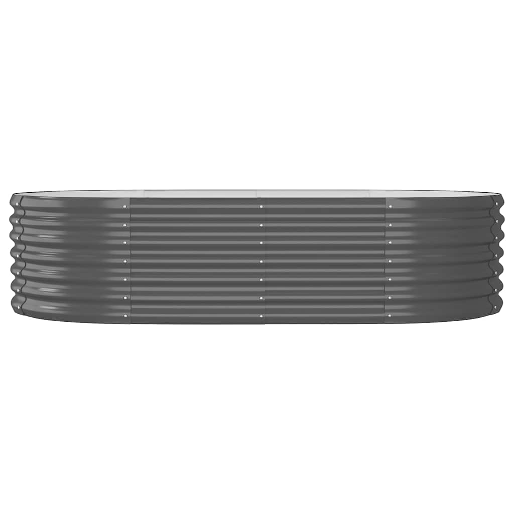Letto da Giardino in Acciaio Zincato 152x80x36 cm Antracite | homemem39