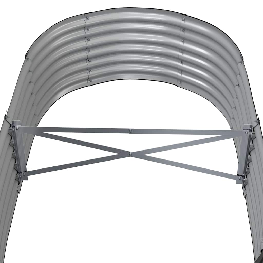Letto da Giardino in Acciaio Zincato 152x80x36 cm Antracite | homemem39