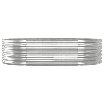 Letto Giardino Acciaio Zincato 152x80x36cm Argento - homemem39