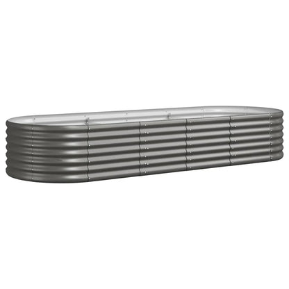 Letto Giardino Acciaio Zincato 224x80x36 cm Grigio | homemem39