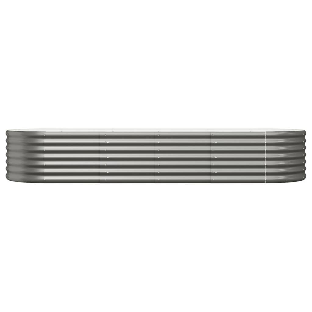 Letto Giardino Acciaio Zincato 224x80x36 cm Grigio | homemem39