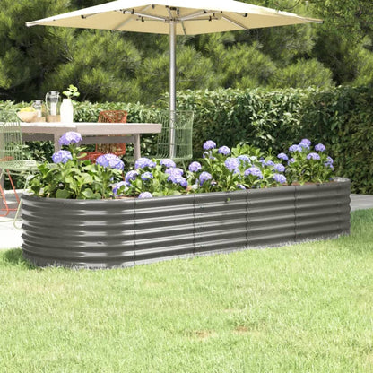 Letto Giardino Acciaio Zincato 224x80x36 cm Grigio | homemem39