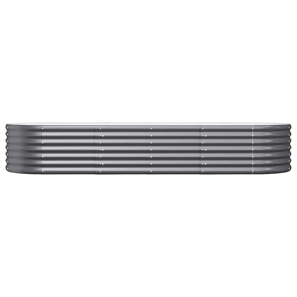 Letto da Giardino in Acciaio Zincato 224x80x36 cm Antracite | homemem39