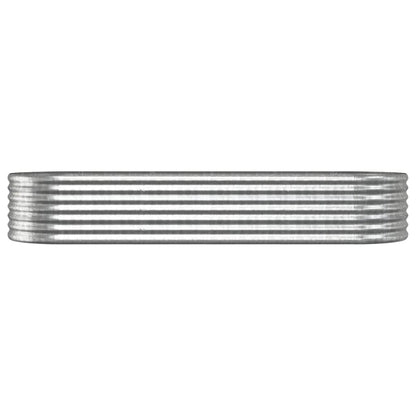 Letto Giardino Acciaio Zincato 224x80x36cm Argento - homemem39