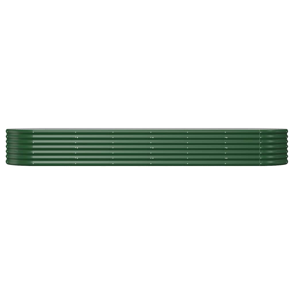 Letto Giardino Acciaio Zincato 296x80x36 cm Verde | homemem39