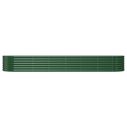 Letto Giardino Acciaio Zincato 296x80x36 cm Verde | homemem39