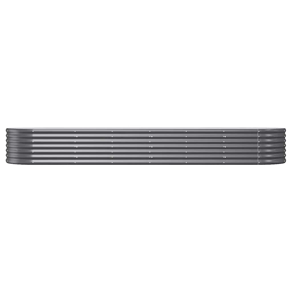 Letto da Giardino in Acciaio Zincato 296x80x36 cm Antracite | homemem39