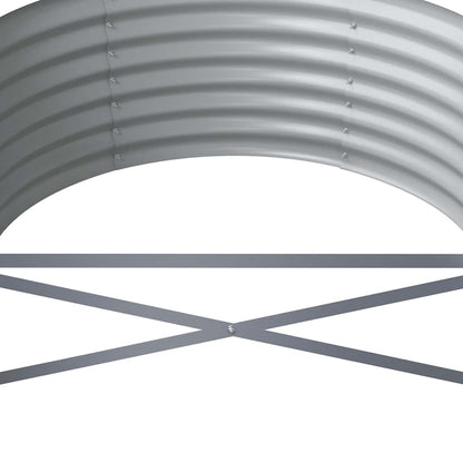 Letto da Giardino in Acciaio Zincato 296x80x36 cm Antracite | homemem39