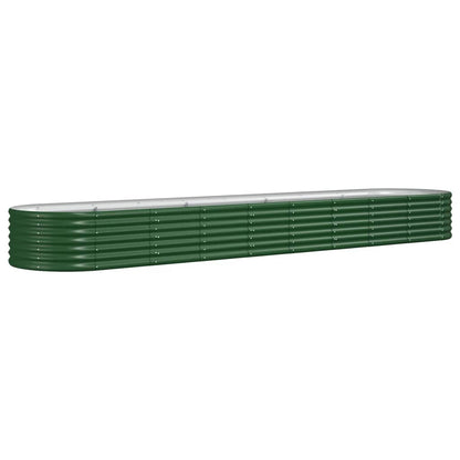 Letto Giardino Acciaio Zincato 368x80x36 cm Verde | homemem39