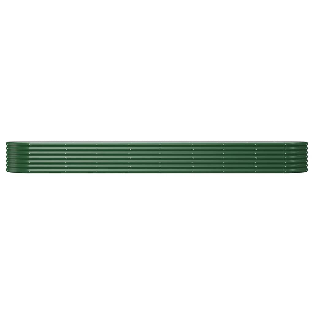 Letto Giardino Acciaio Zincato 368x80x36 cm Verde | homemem39