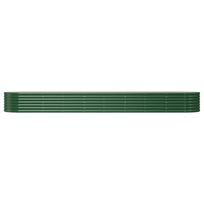 Letto Giardino Acciaio Zincato 368x80x36 cm Verde | homemem39
