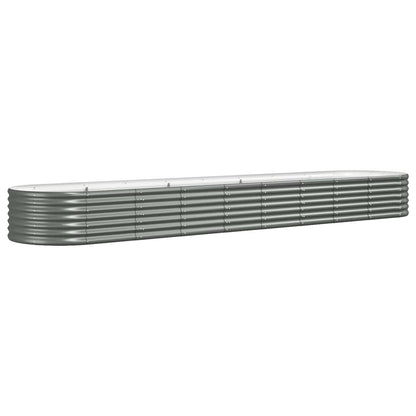 Letto Giardino Acciaio Zincato 368x80x36 cm Grigio | homemem39