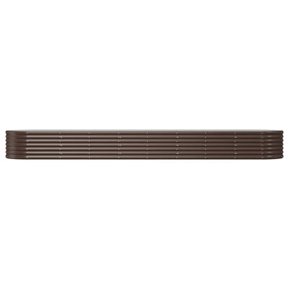 Letto Giardino Acciaio Zincato 368x80x36cm Marrone | homemem39