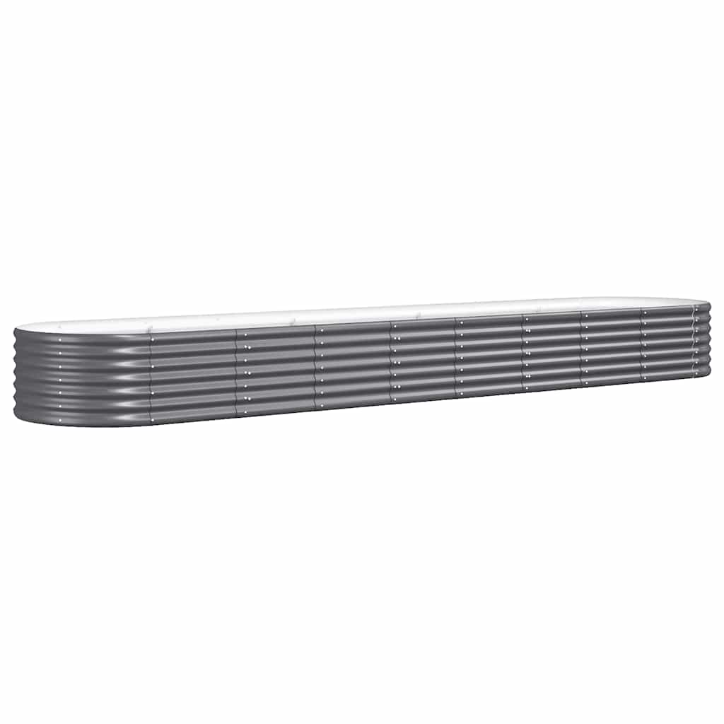 Letto da Giardino in Acciaio Zincato 368x80x36 cm Antracite | homemem39