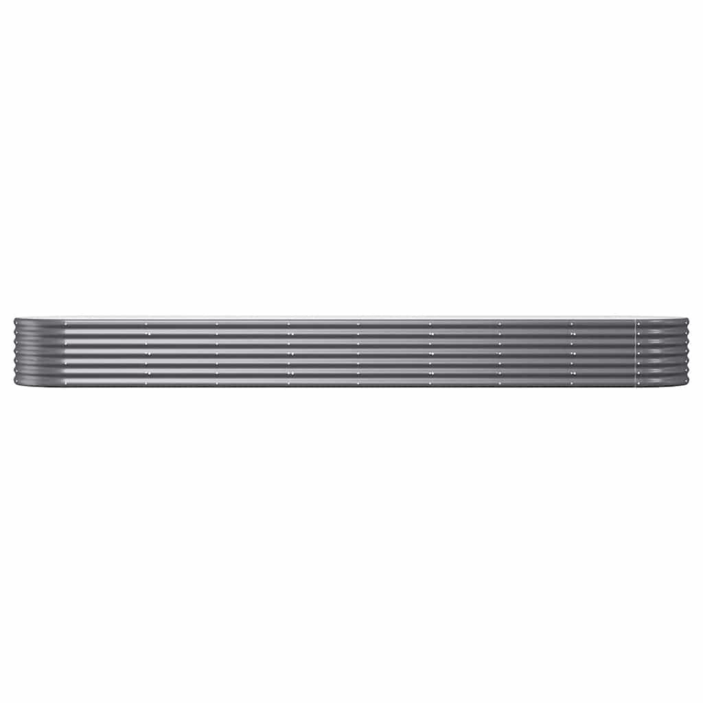 Letto da Giardino in Acciaio Zincato 368x80x36 cm Antracite | homemem39