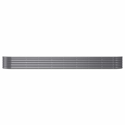 Letto da Giardino in Acciaio Zincato 368x80x36 cm Antracite | homemem39