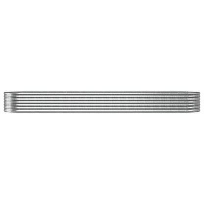 Letto Giardino Acciaio Zincato 368x80x36cm Argento - homemem39