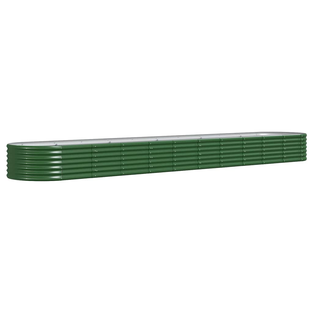 Letto Giardino Acciaio Verniciato a Polvere 440x80x36 cm Verde - homemem39