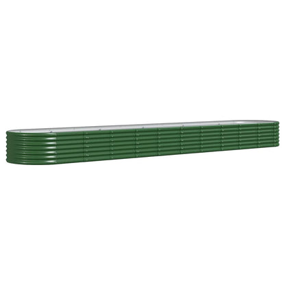 Letto Giardino Acciaio Verniciato a Polvere 440x80x36 cm Verde - homemem39