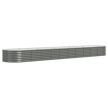 Letto Giardino Acciaio Zincato 440x80x36 cm Grigio | homemem39