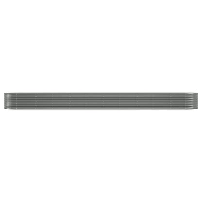 Letto Giardino Acciaio Zincato 440x80x36 cm Grigio | homemem39