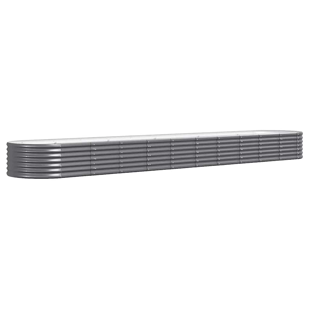 Letto da Giardino in Acciaio Zincato 440x80x36 cm Antracite | homemem39
