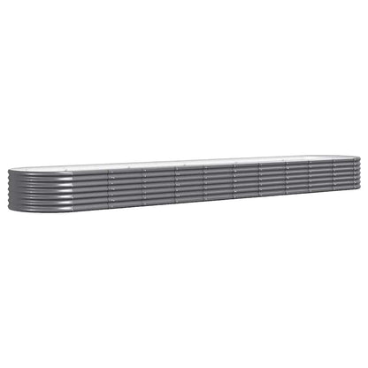 Letto da Giardino in Acciaio Zincato 440x80x36 cm Antracite | homemem39