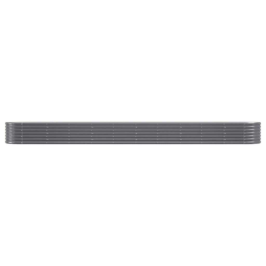 Letto da Giardino in Acciaio Zincato 440x80x36 cm Antracite | homemem39