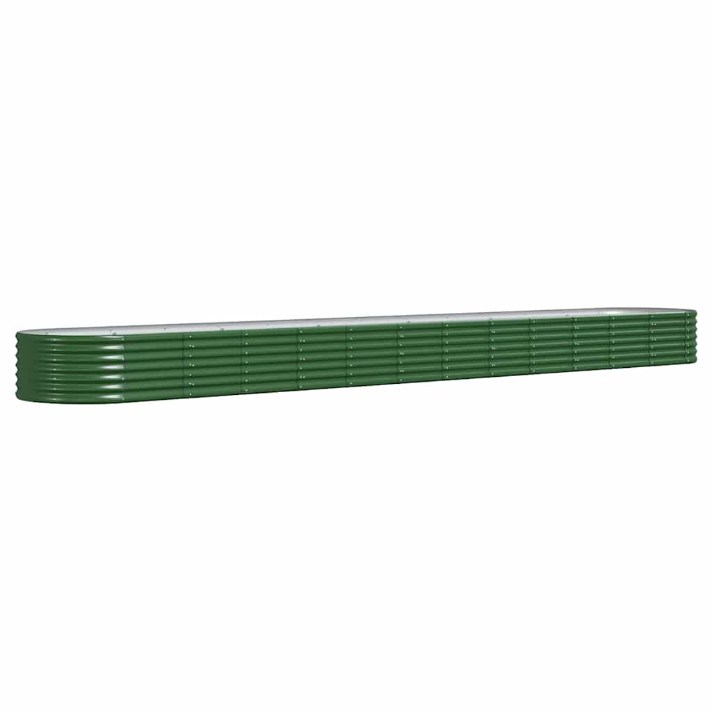 Letto Giardino Acciaio Zincato 512x80x36 cm Verde | homemem39