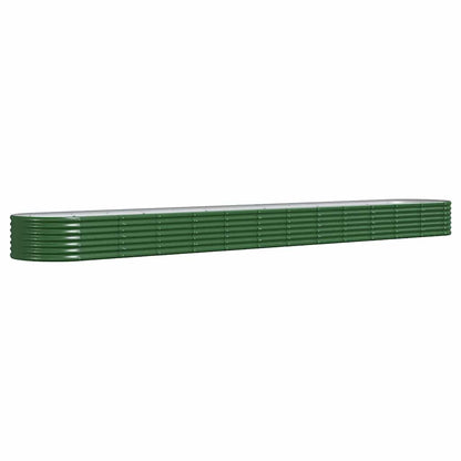Letto Giardino Acciaio Zincato 512x80x36 cm Verde | homemem39