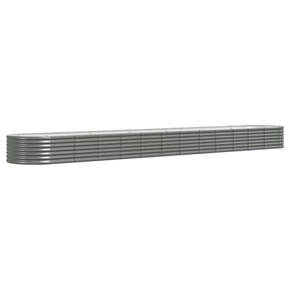 Letto Giardino Acciaio Zincato 512x80x36 cm Grigio | homemem39