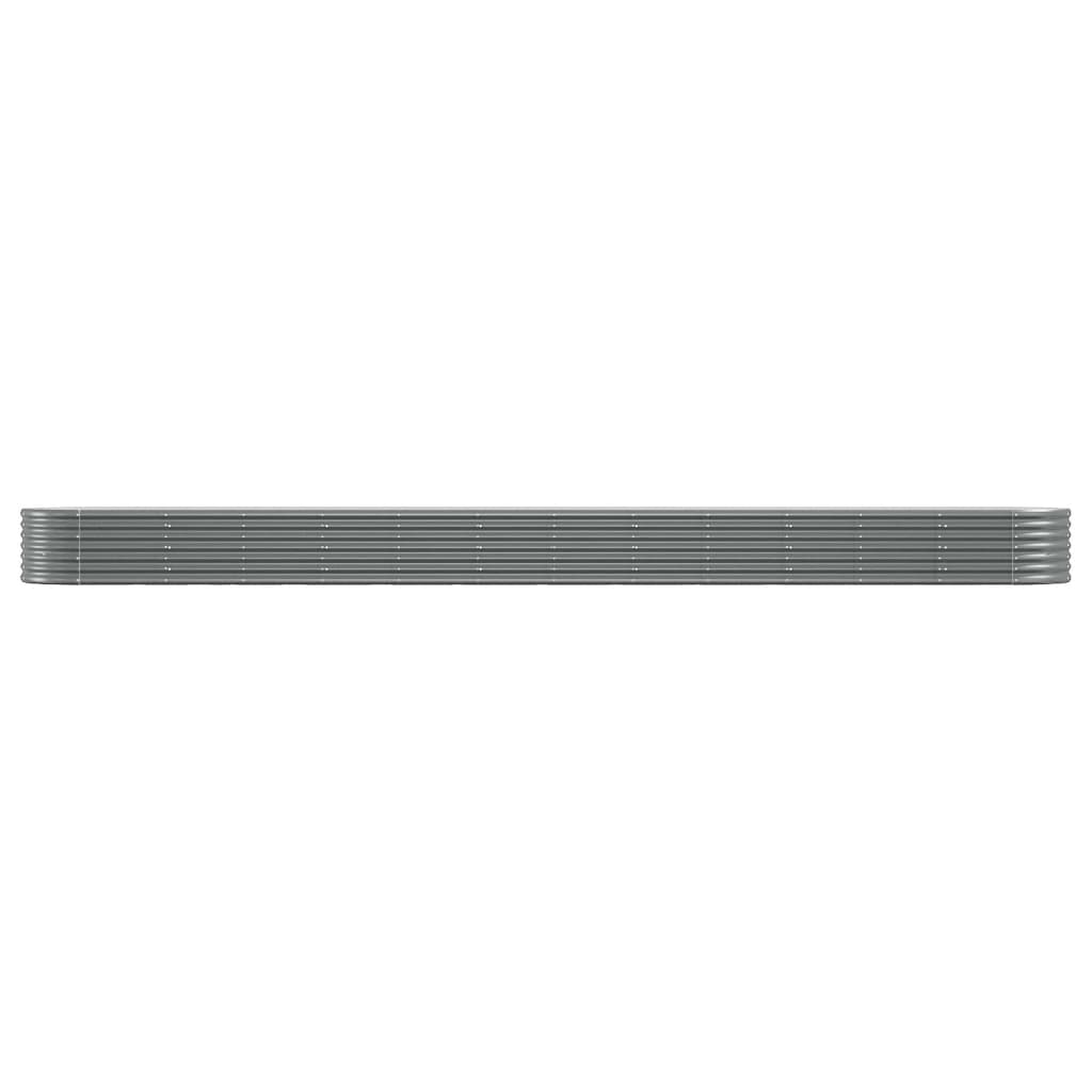 Letto Giardino Acciaio Zincato 512x80x36 cm Grigio | homemem39