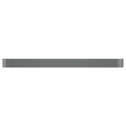 Letto Giardino Acciaio Zincato 512x80x36 cm Grigio | homemem39
