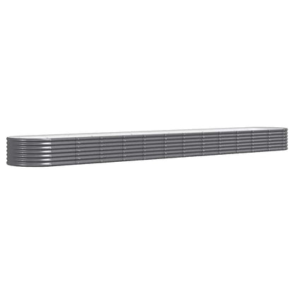 Letto da Giardino in Acciaio Zincato 512x80x36 cm Antracite | homemem39