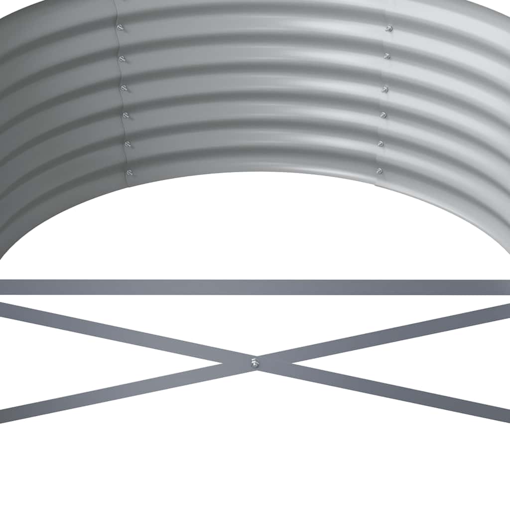 Letto da Giardino in Acciaio Zincato 512x80x36 cm Antracite | homemem39