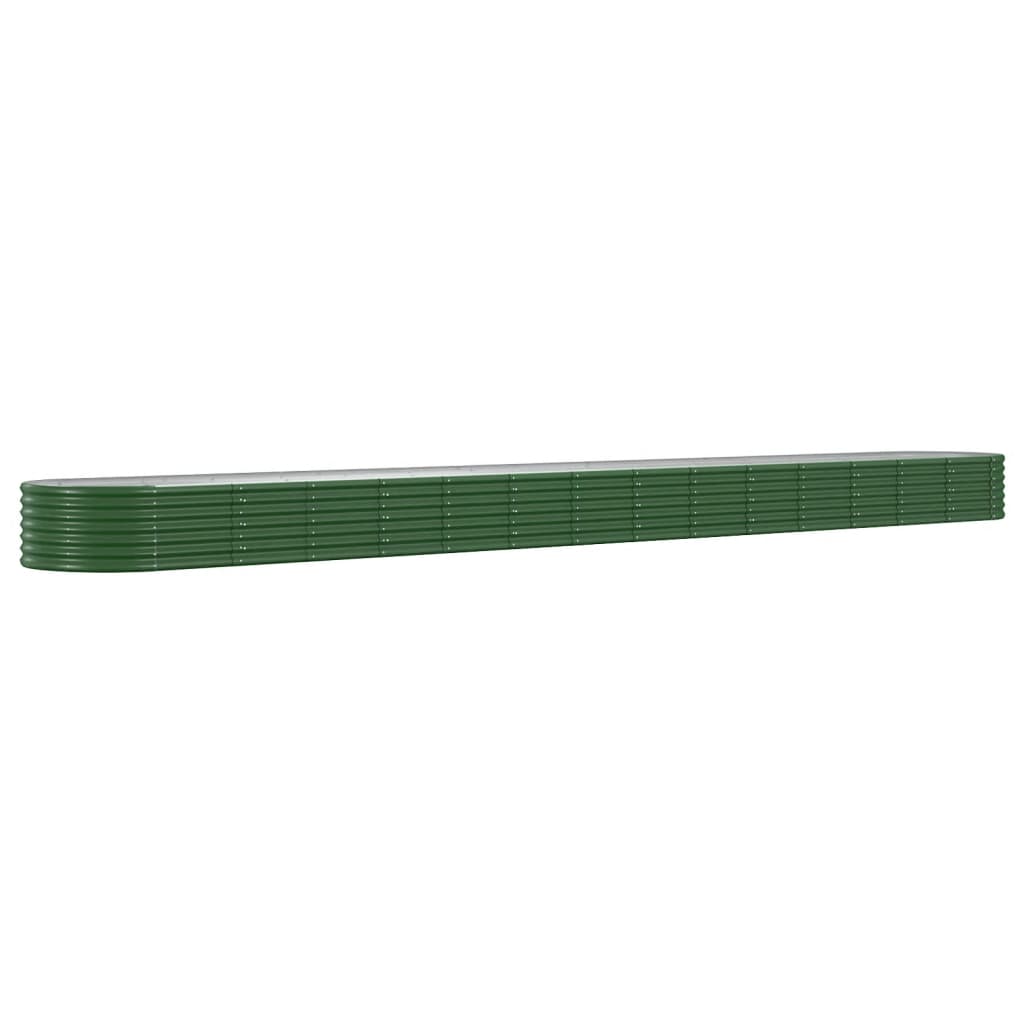 Letto Giardino Acciaio Zincato 620x80x36 cm Verde | homemem39