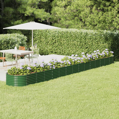 Letto Giardino Acciaio Zincato 620x80x36 cm Verde