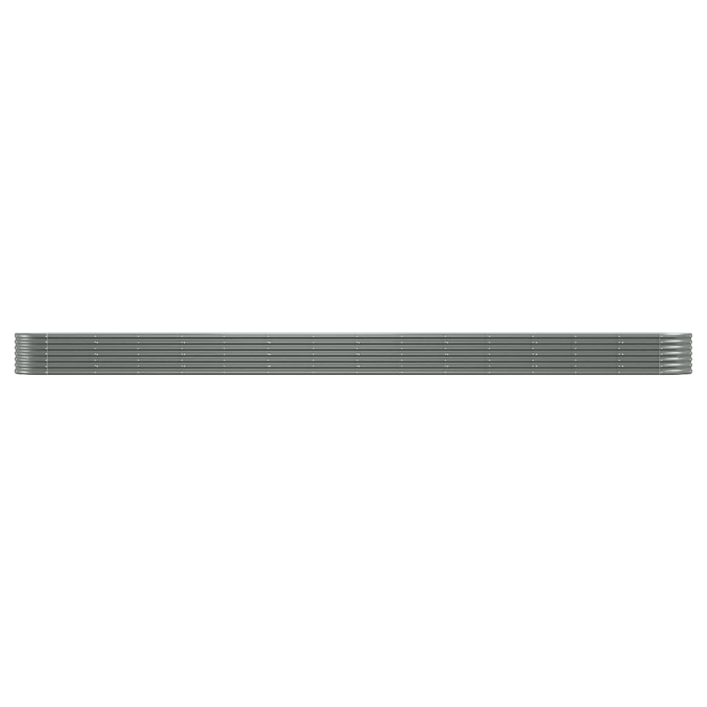 Letto Giardino Acciaio Zincato 620x80x36 cm Grigio | homemem39