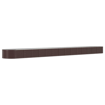 Letto Giardino Acciaio Zincato 620x80x36cm Marrone | homemem39