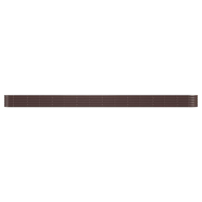 Letto Giardino Acciaio Zincato 620x80x36cm Marrone | homemem39