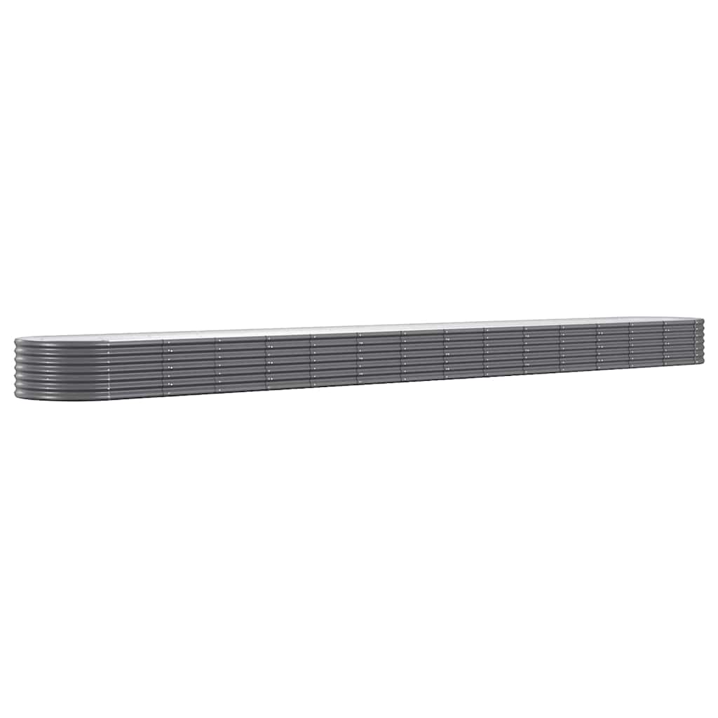 Letto da Giardino in Acciaio Zincato 620x80x36 cm Antracite | homemem39
